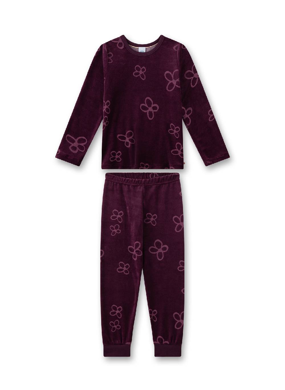 Sanetta Mädchen-Schlafanzug Rot aus Nicki