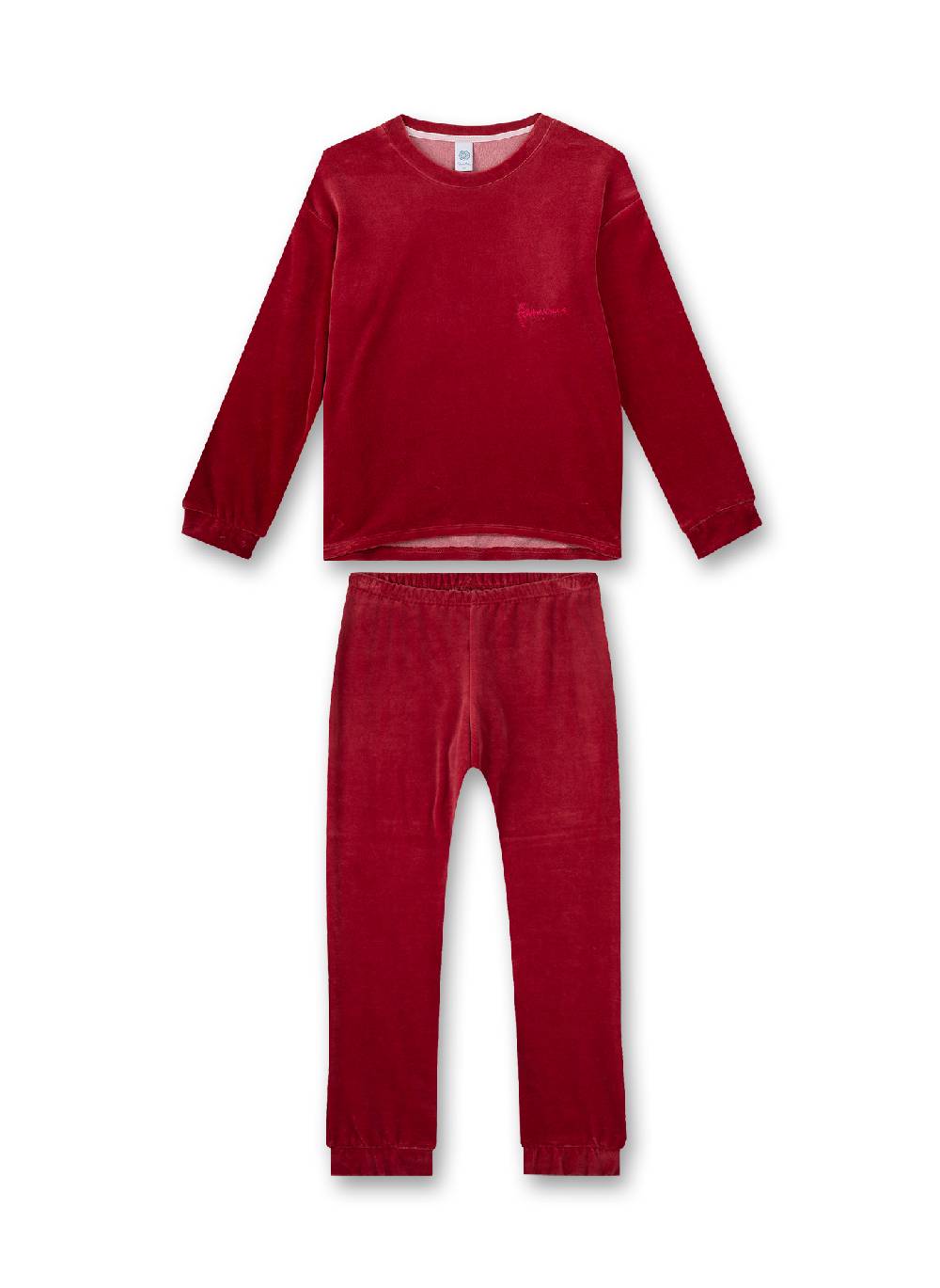 Sanetta Mädchen-Schlafanzug Rot aus Nicki