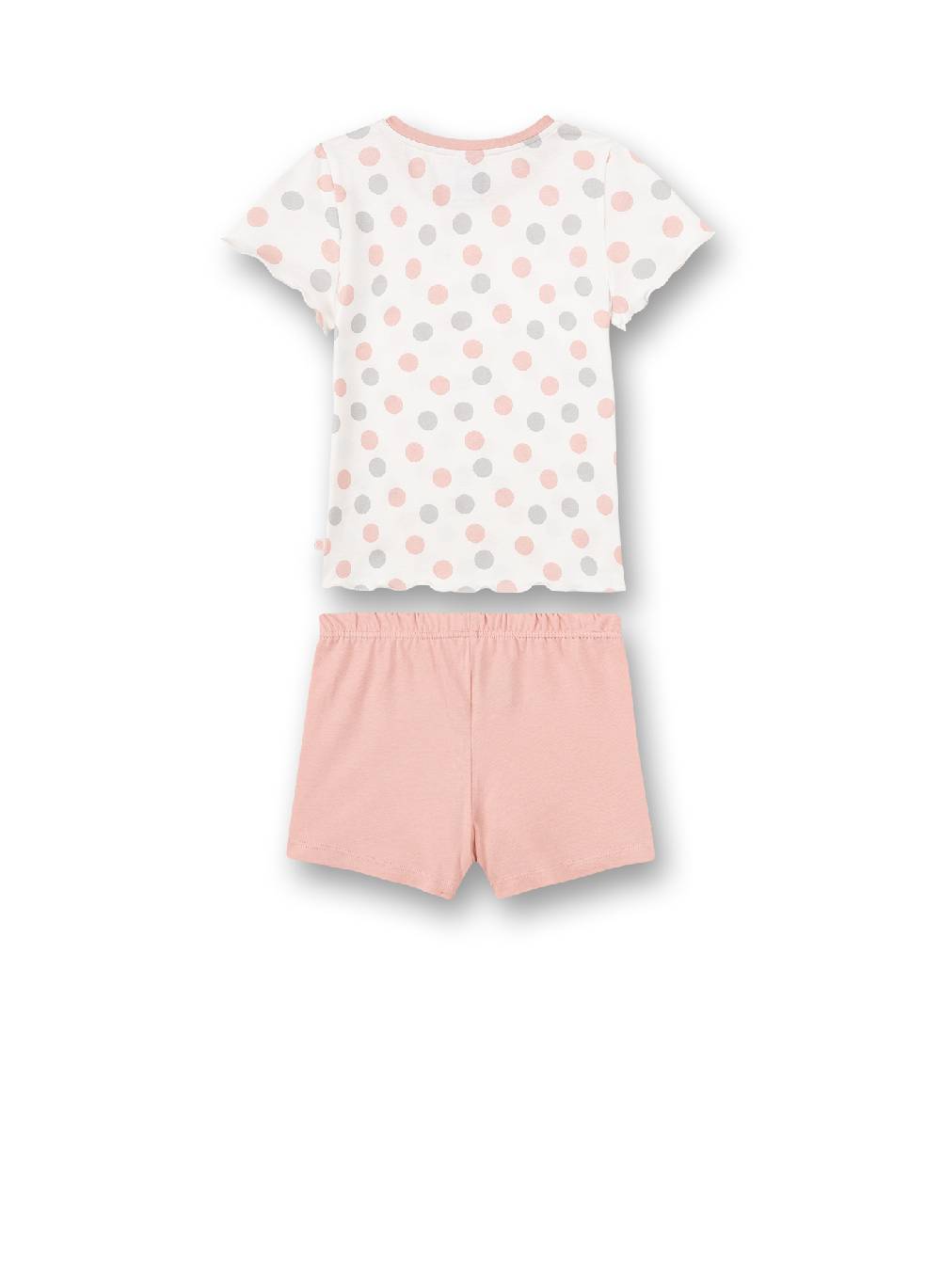 Sanetta Mädchen-Schlafanzug Weiß Dots-Allover