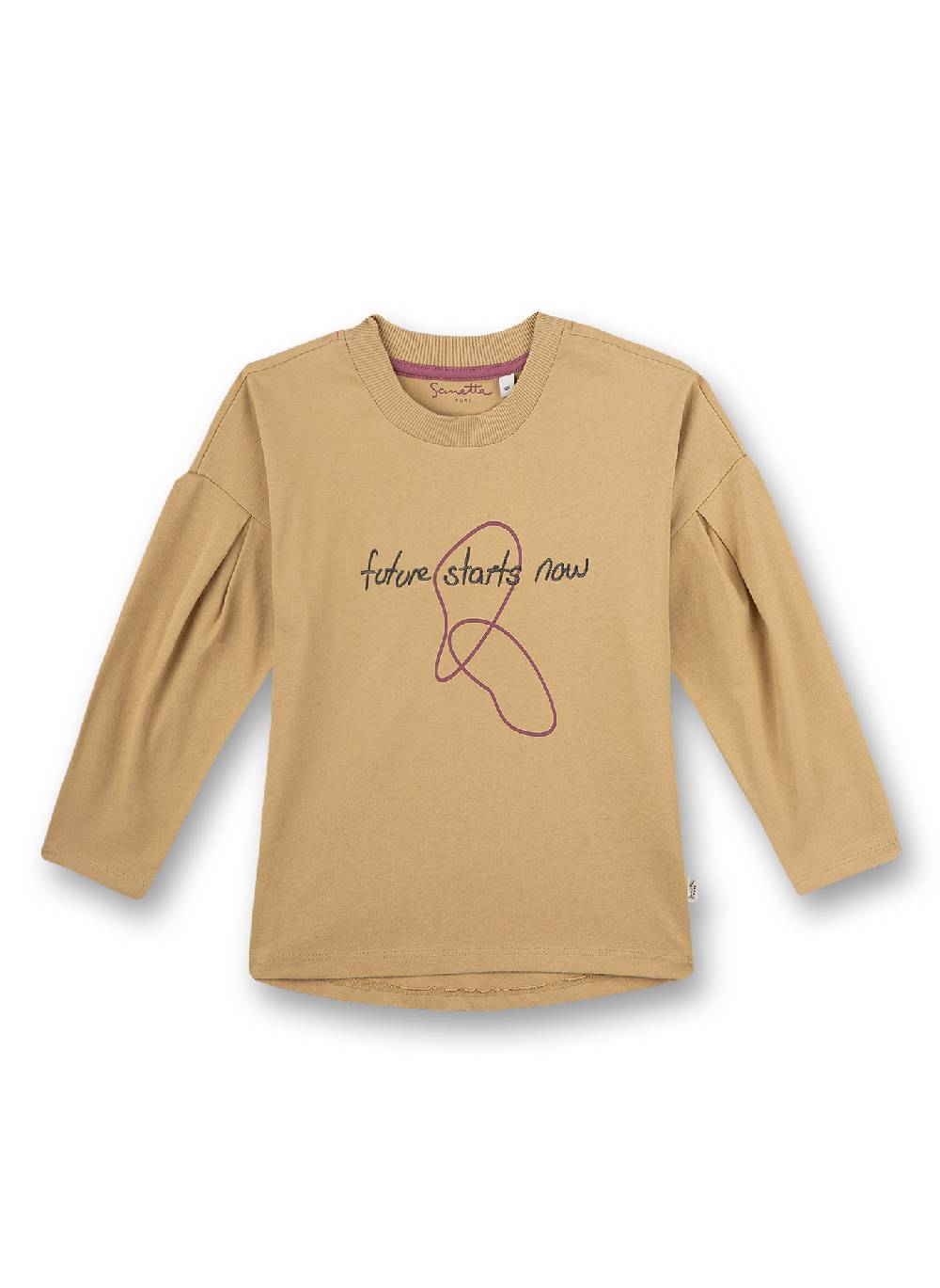 Sanetta Mädchen-Shirt langarm Beige