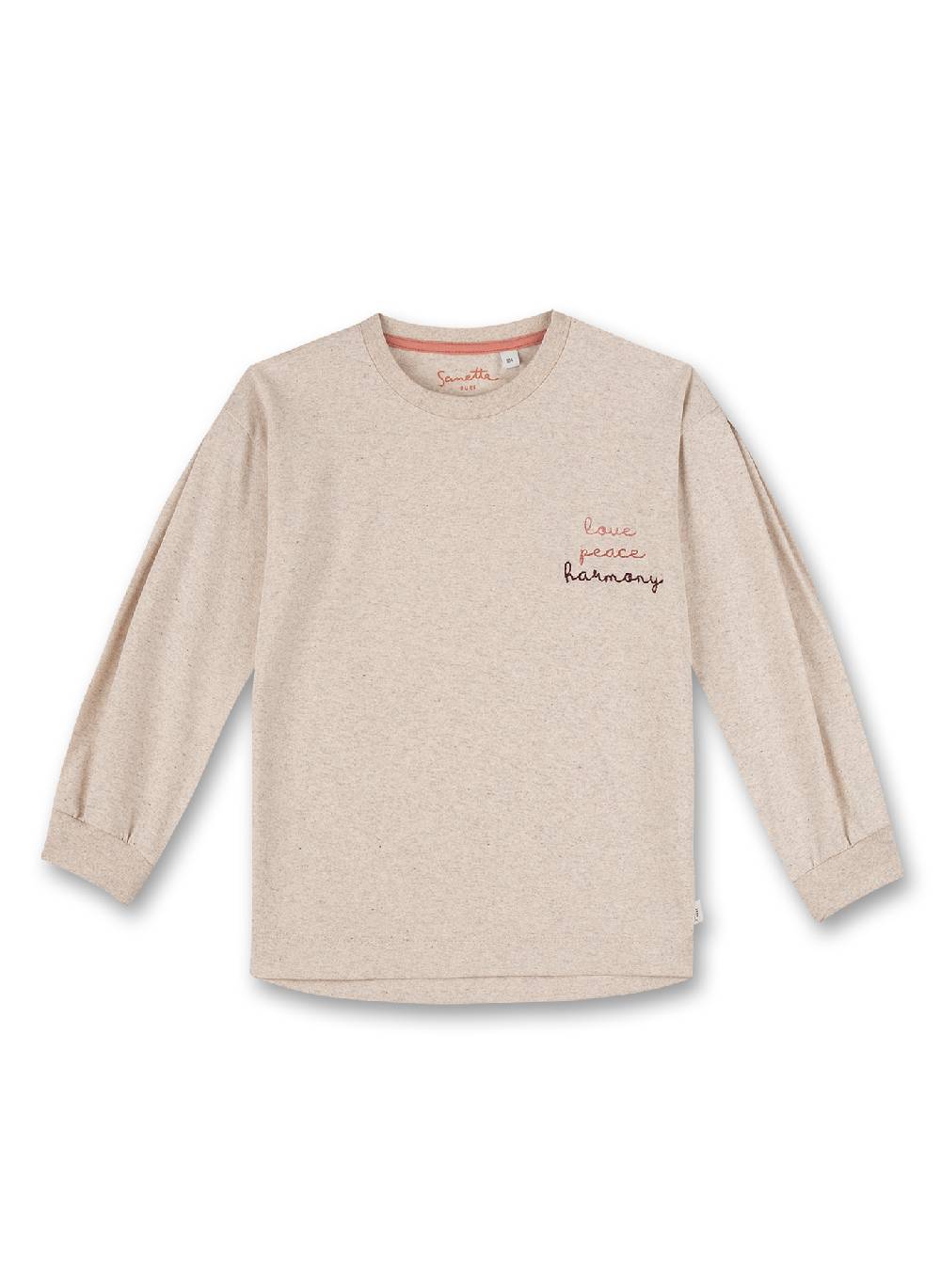 Sanetta Mädchen-Shirt langarm Beige