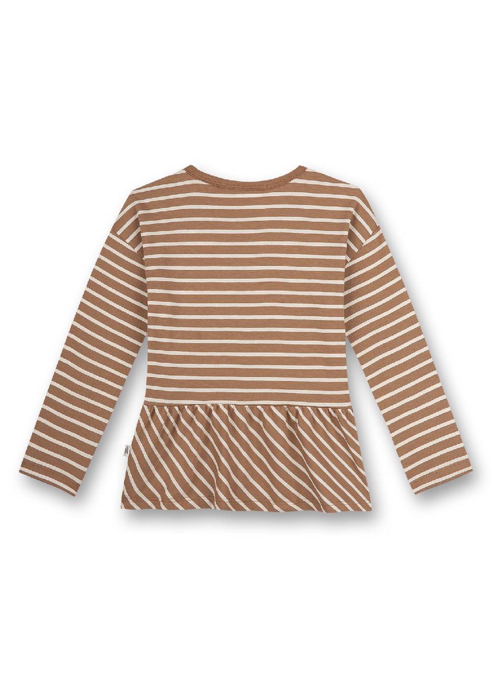 Sanetta Mädchen-Shirt Langarm Beige Ringel