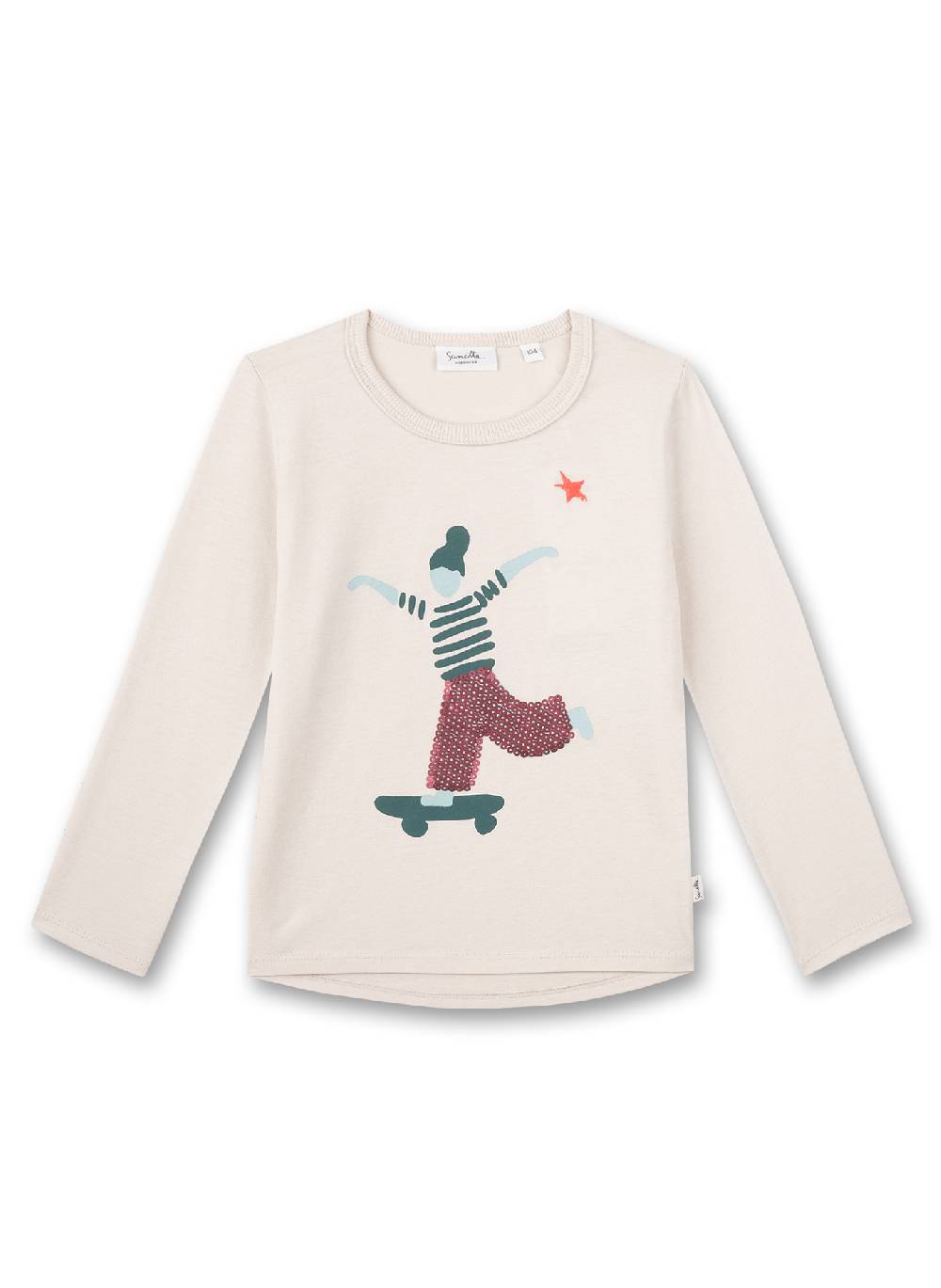 Sanetta Mädchen-Shirt langarm Beige