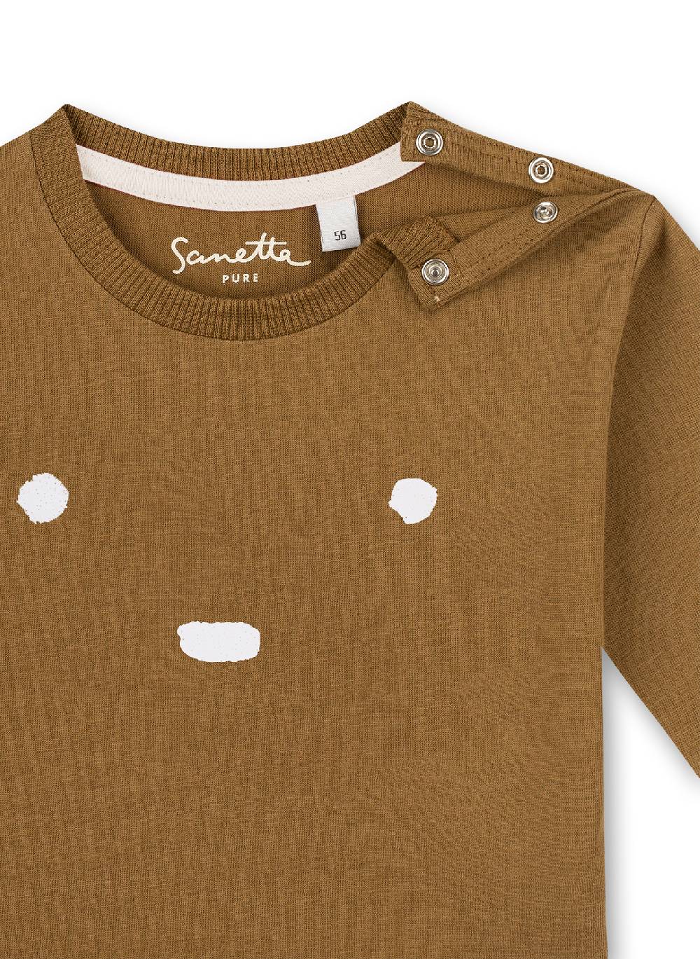 Sanetta Mädchen-Shirt Langarm Braun