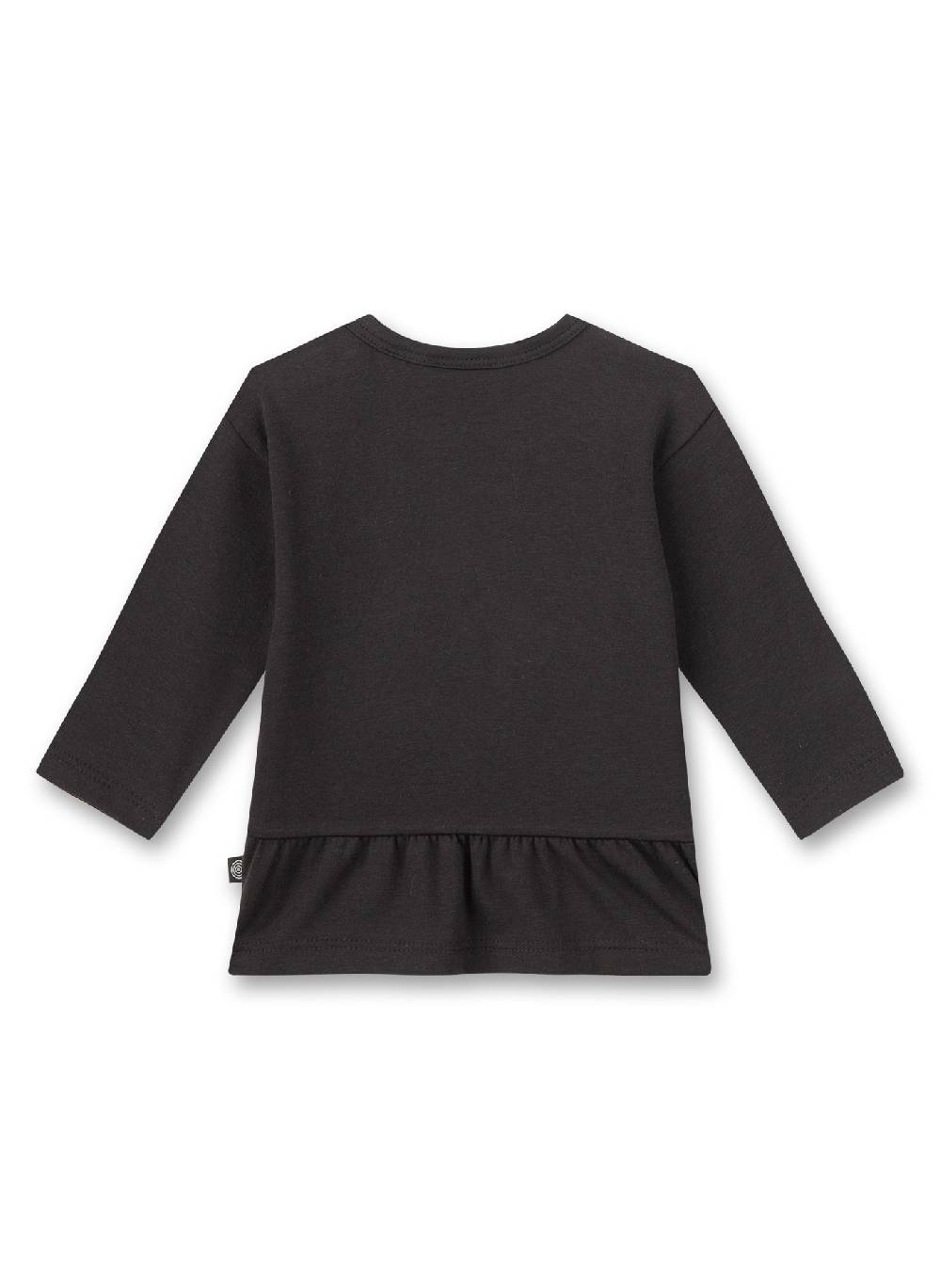 Sanetta Mädchen-Shirt Langarm Dunkelgrau