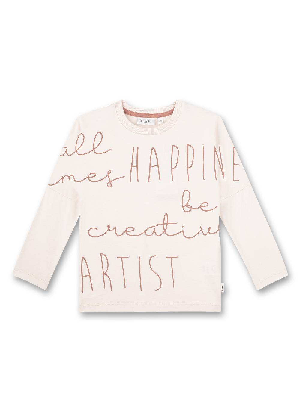 Sanetta Mädchen-Shirt langarm Off-White