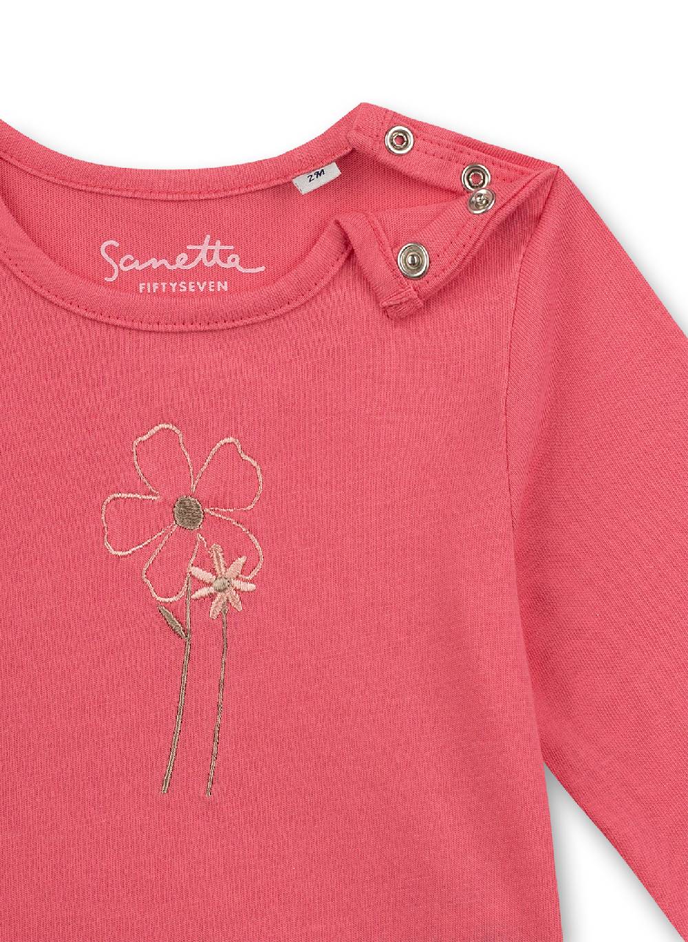 Sanetta Mädchen-Shirt Langarm Pink Free Bird