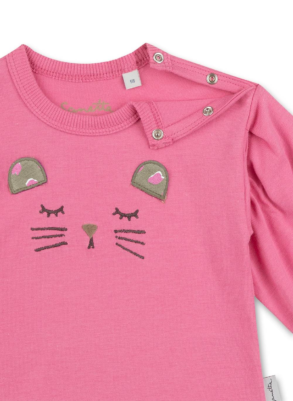 Sanetta Mädchen-Shirt Langarm Pink Lovely Leo