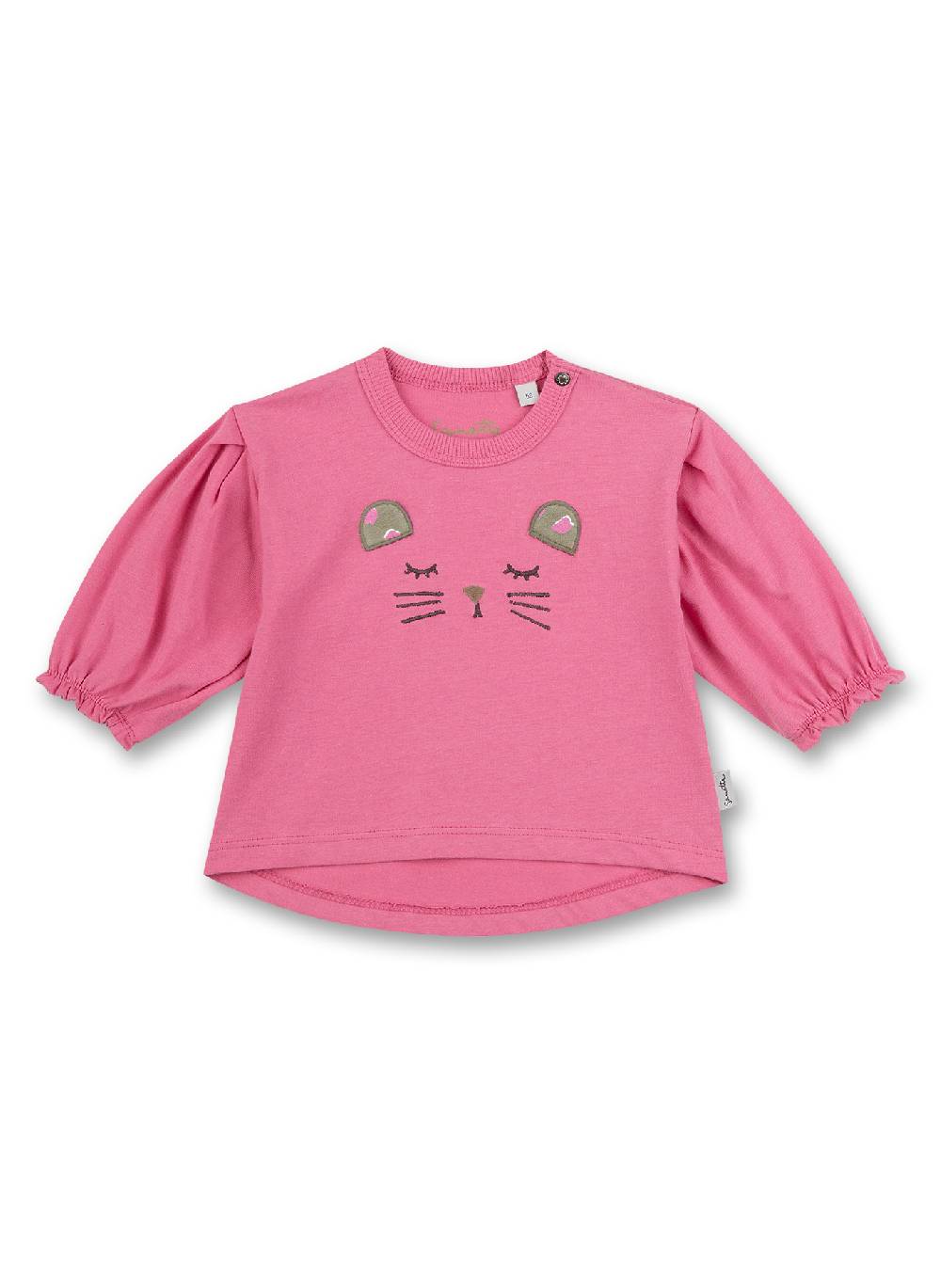 Sanetta Mädchen-Shirt langarm Pink Lovely Leo