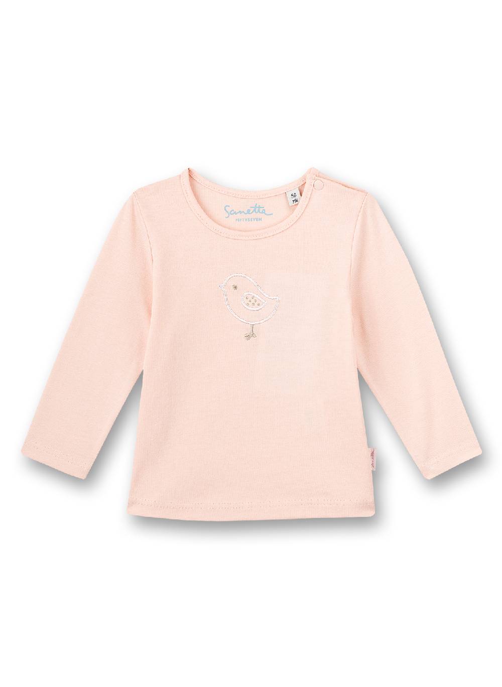 Sanetta Mädchen-Shirt langarm Rosa Fluffy Duckling