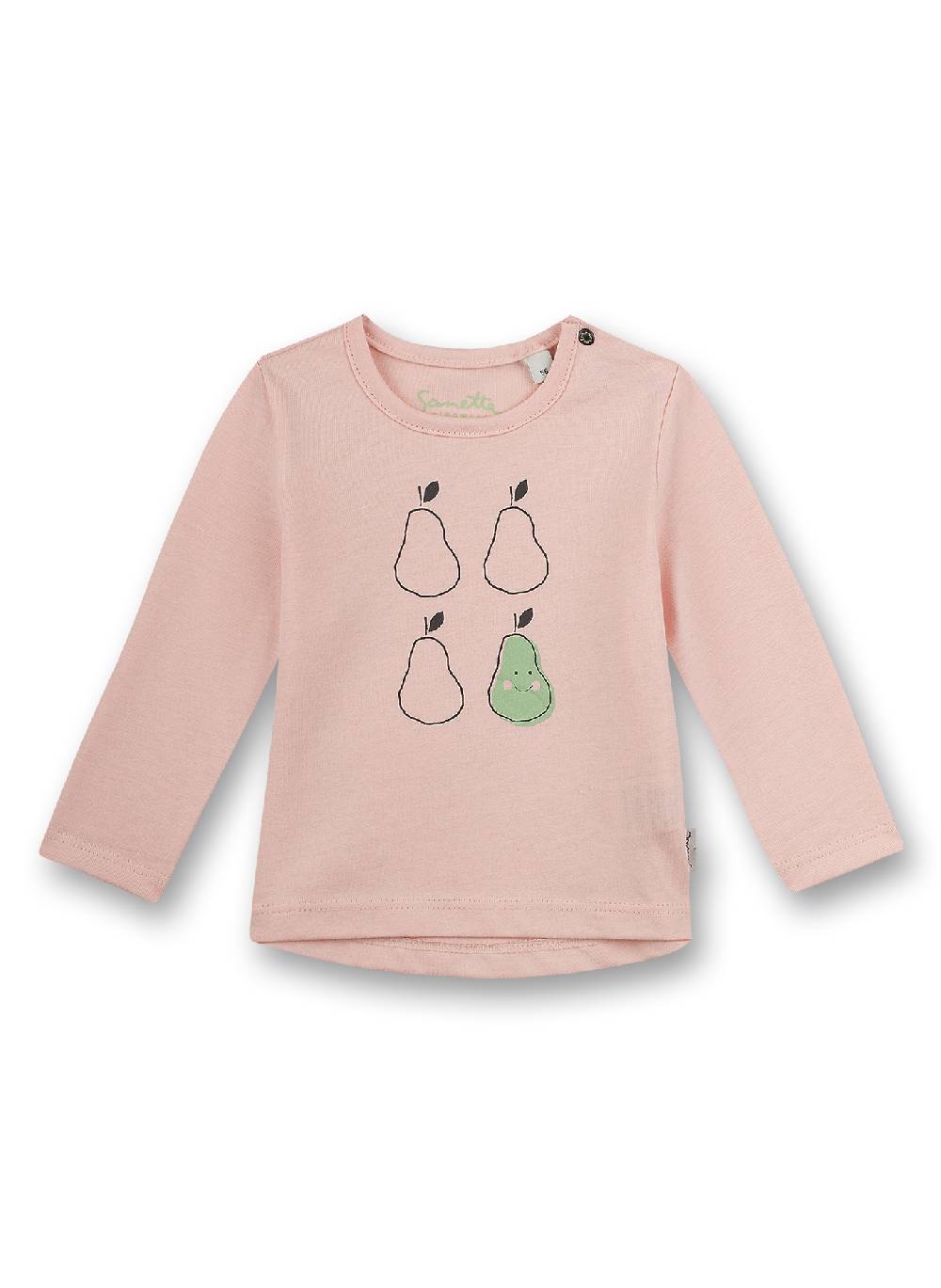 Sanetta Mädchen-Shirt langarm Rosa Fresh Fruits