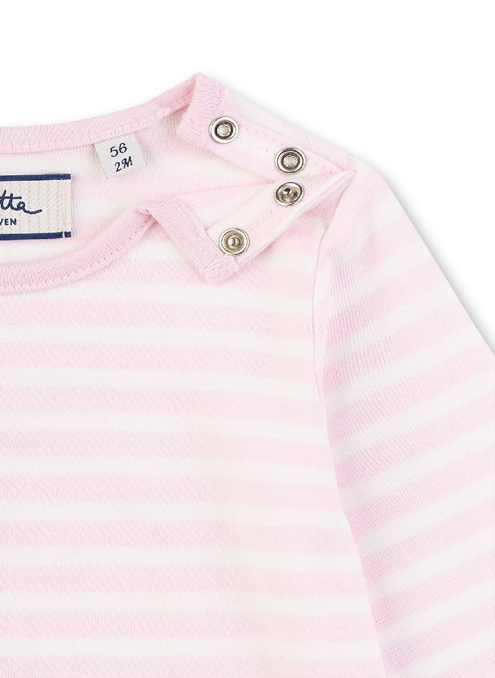 Sanetta Mädchen-Shirt Langarm Rosa-geringelt