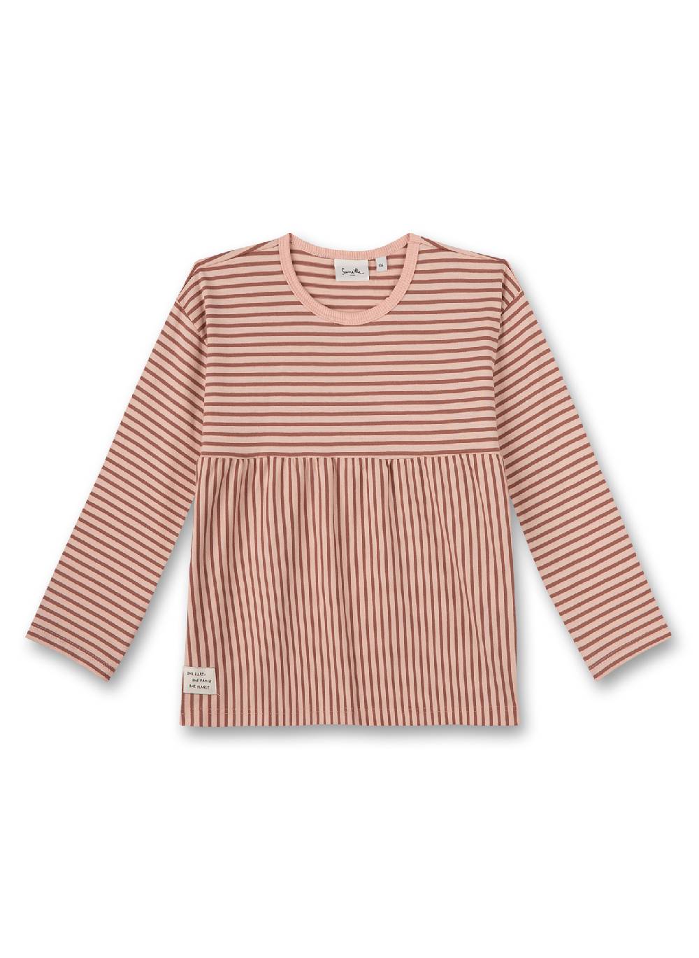 Sanetta Mädchen-Shirt langarm Rosa geringelt