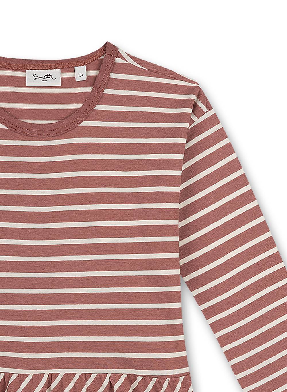 Sanetta Mädchen-Shirt Langarm Rosa Ringel