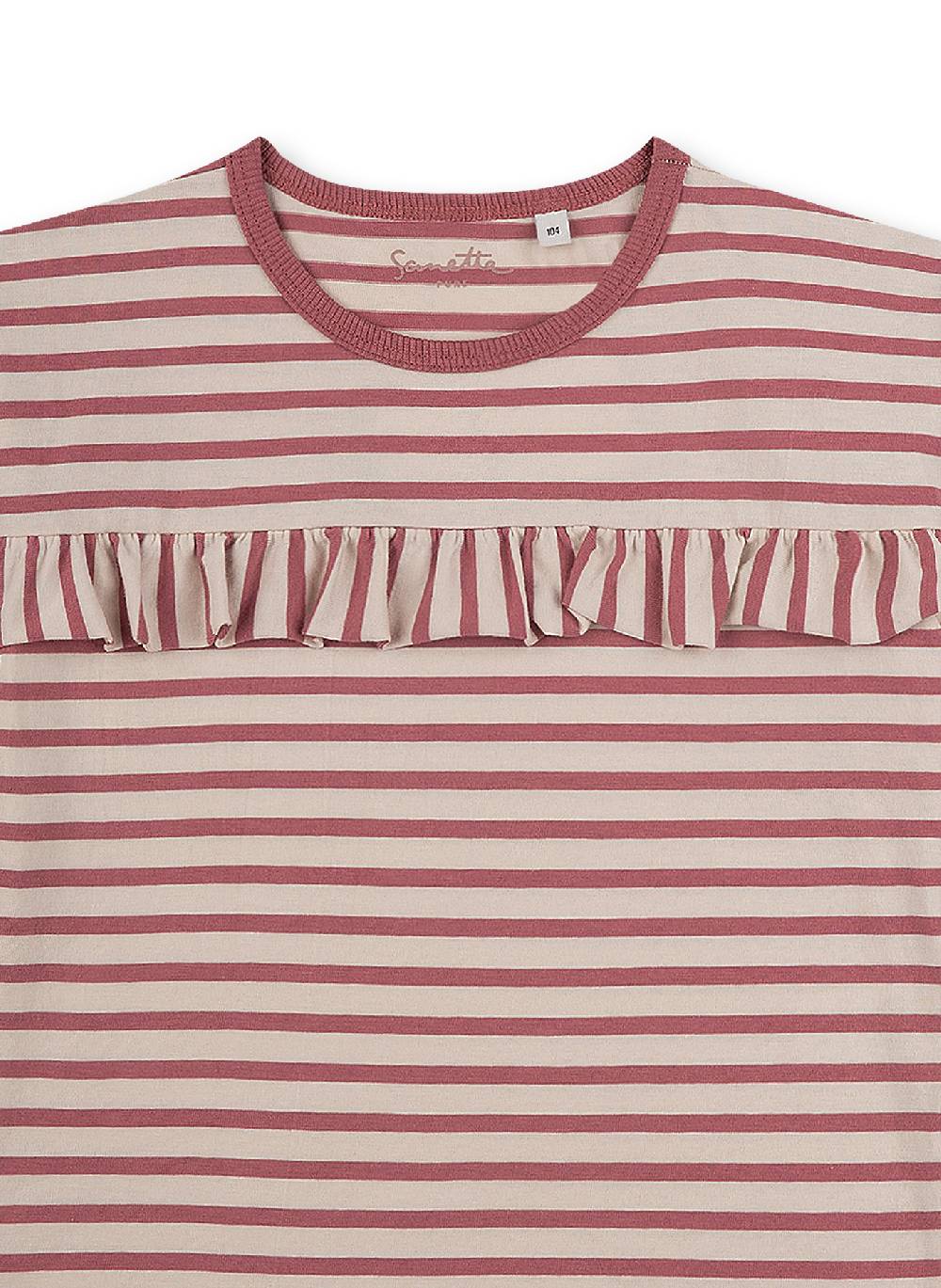 Sanetta Mädchen-Shirt Langarm Rosa Ringel