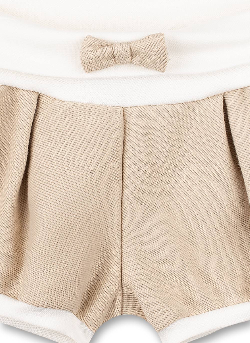 Sanetta Mädchen-Shorts Beige Honey Bee