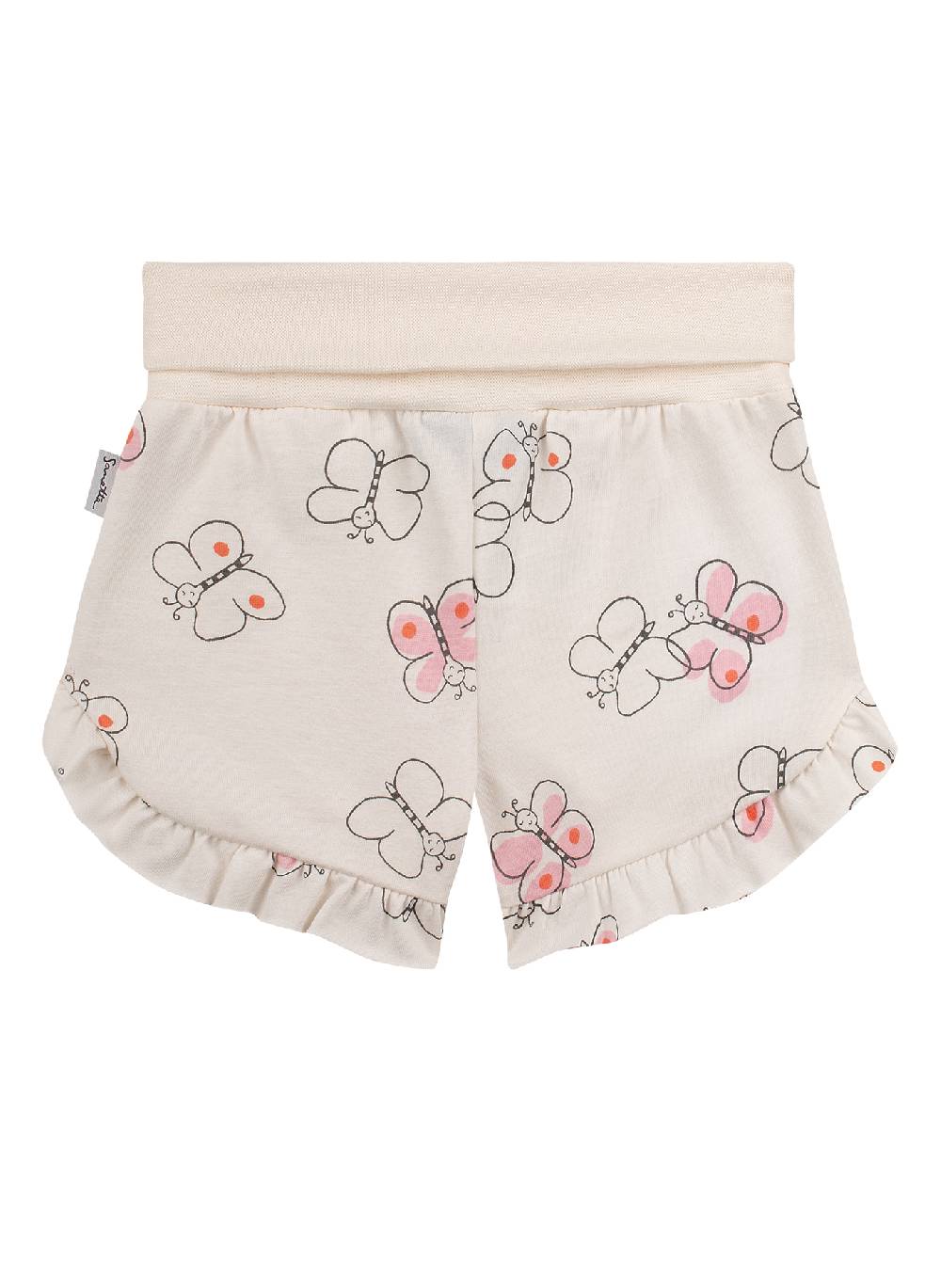 Sanetta Mädchen-Shorts Off-White Lovely Butterfly