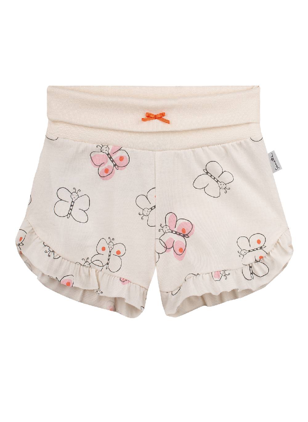 Sanetta Mädchen-Shorts Off-White Lovely Butterfly