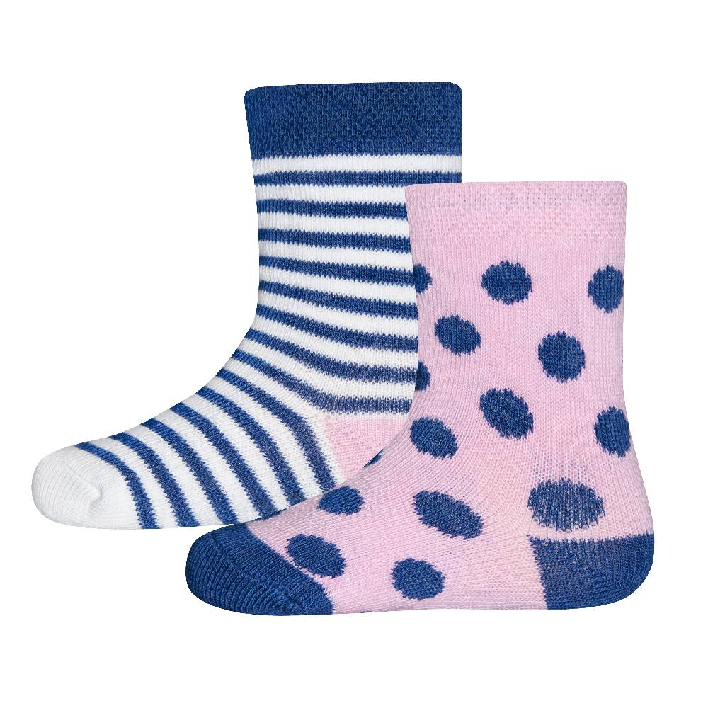 Sanetta Mädchen-Socken (Doppelpack) Rosa und Ringel