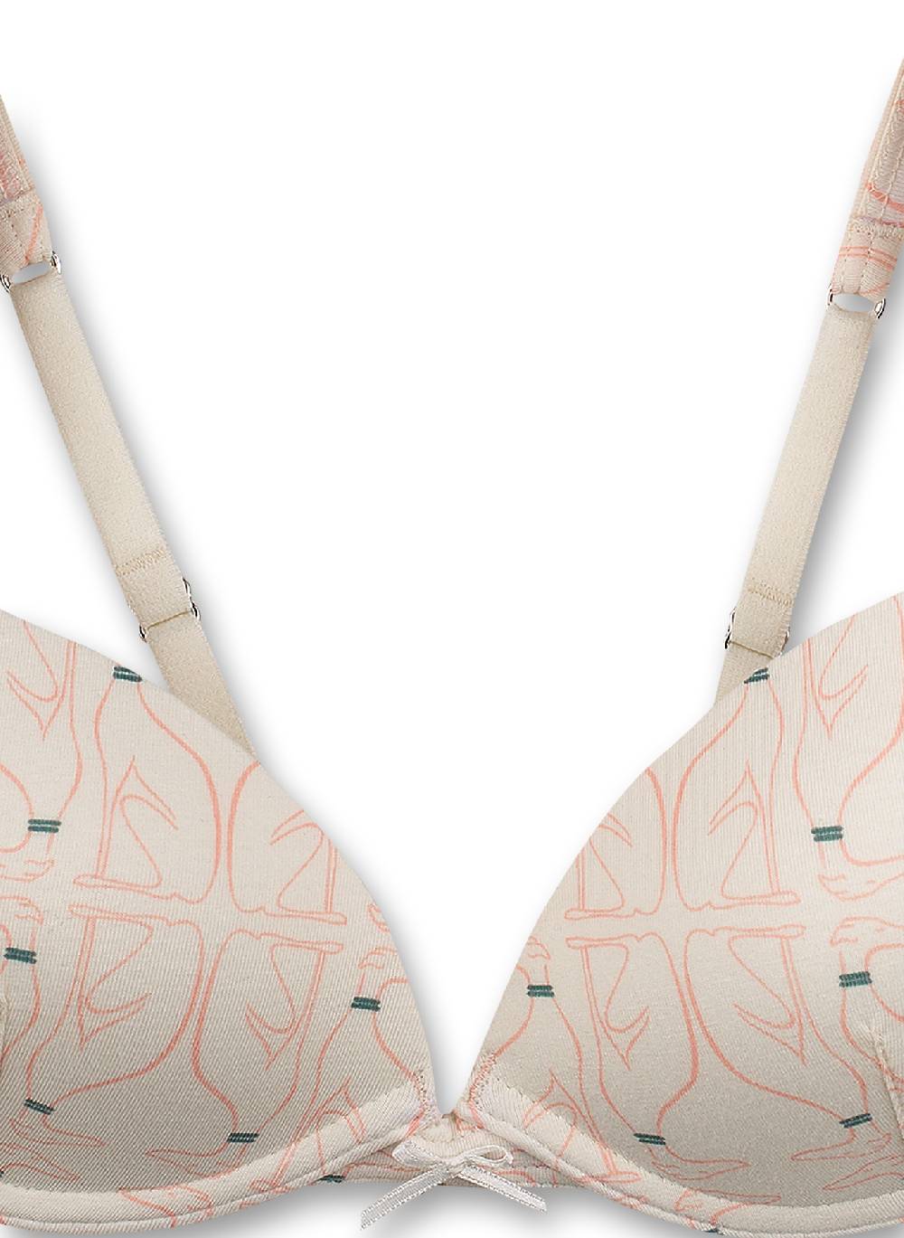 Sanetta Mädchen-Soft Cup Bra Beige Eyes See You