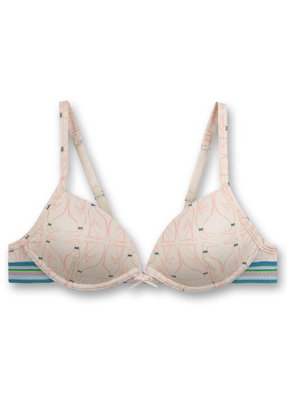 Sanetta Mädchen-Soft Cup Bra Beige Eyes See You