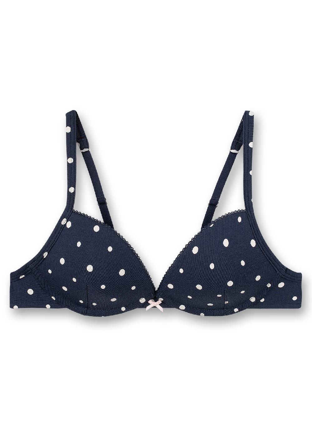 Sanetta Mädchen-Soft Cup Bra Dunkelblau Dots