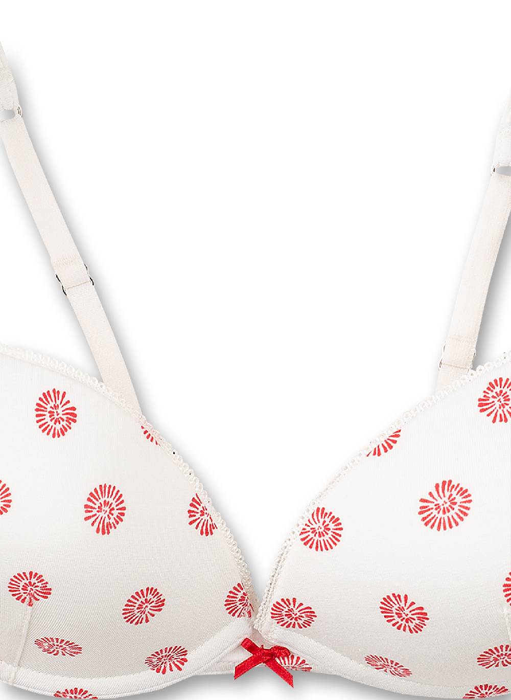 Sanetta Mädchen-Soft Cup Bra Weiß Bye The Sea