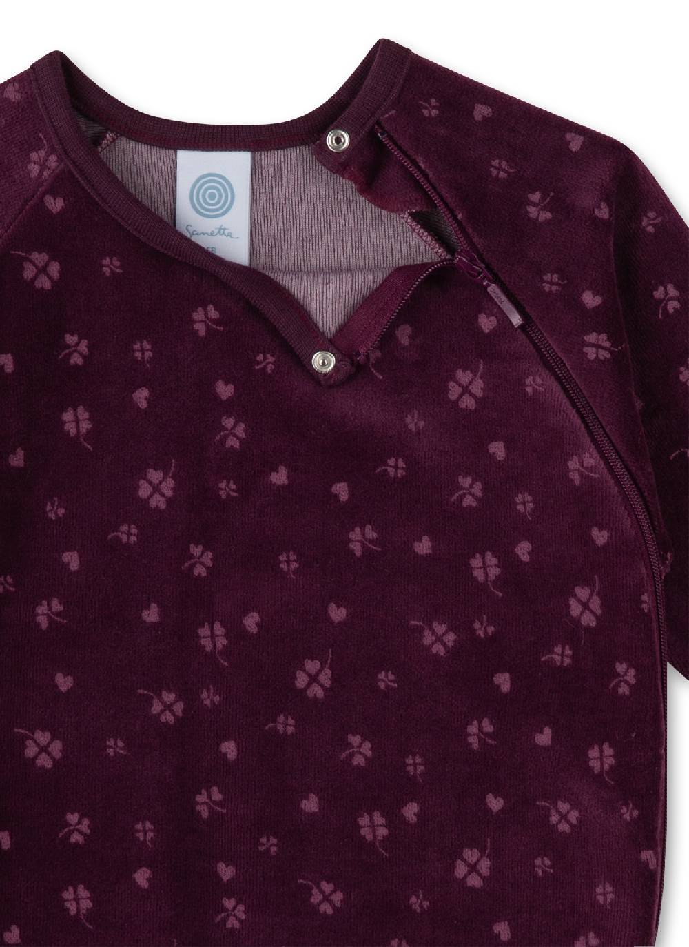 Sanetta Mädchen-Strampler Rot Aus Nicki