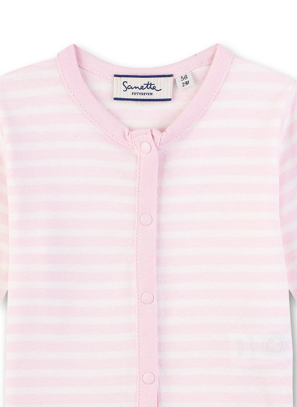 Sanetta Mädchen-Strickjacke Rosa-geringelt