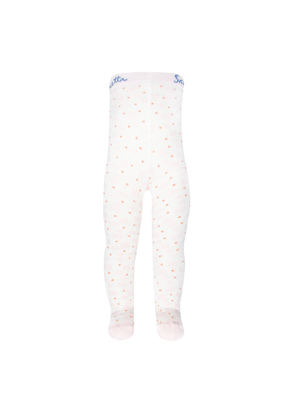 Sanetta Mädchen-Strumpfhose Weiß Blümchen-Allover