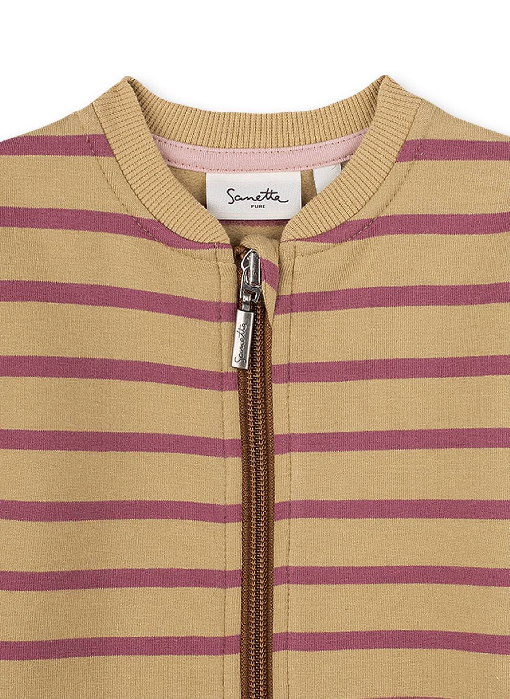 Sanetta Mädchen-Sweatjacke Beige