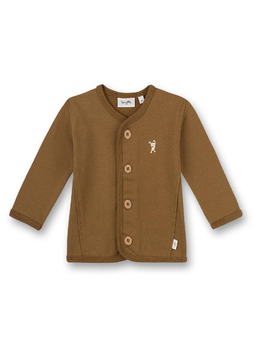 Sanetta Mädchen-Sweatjacke Braun