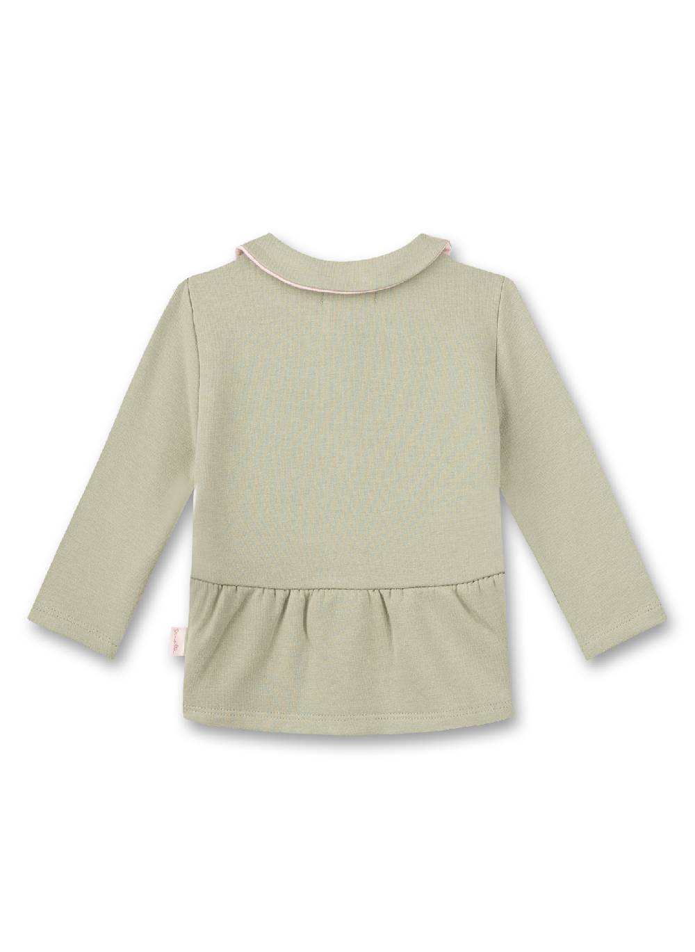 Sanetta Mädchen-Sweatjacke Grün Mit Kragen