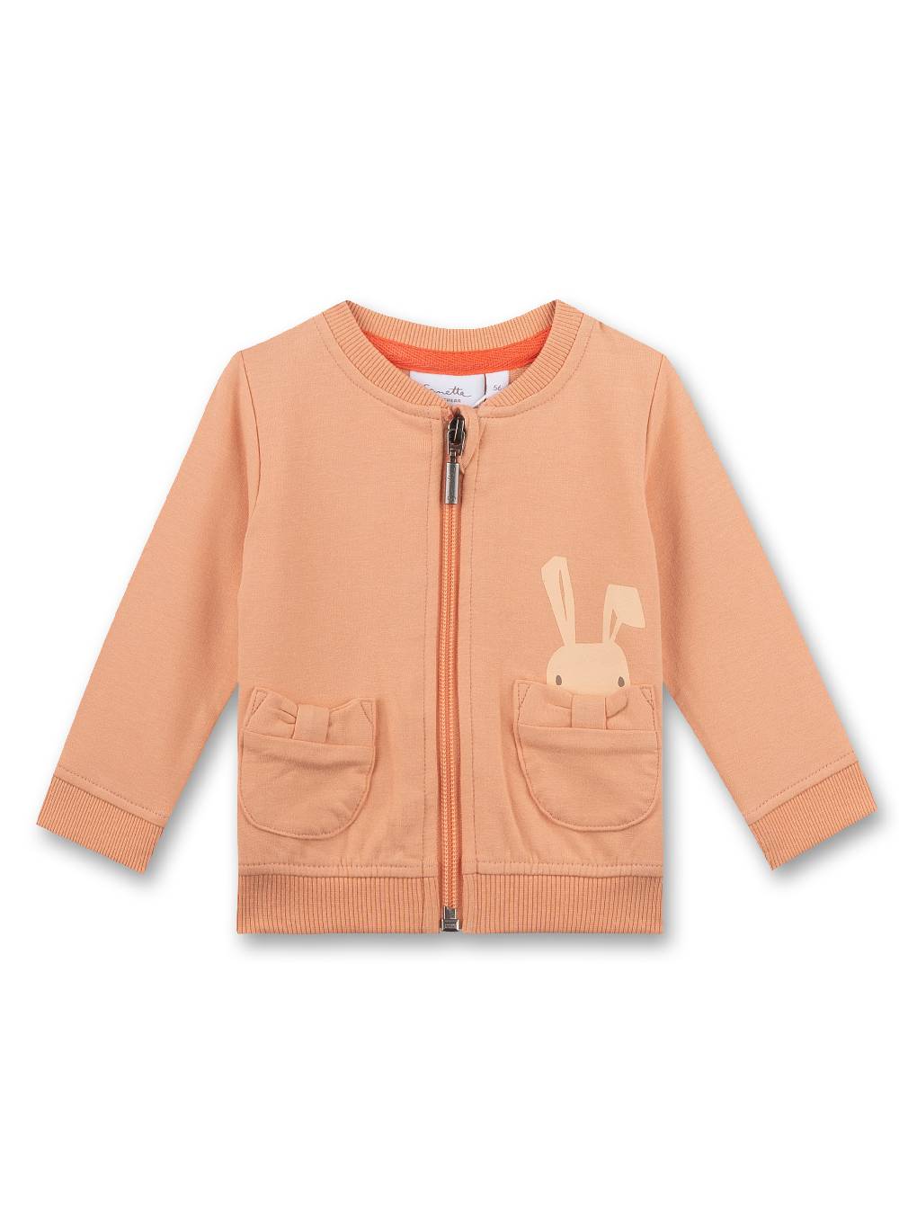 Sanetta Mädchen-Sweatjacke Orange