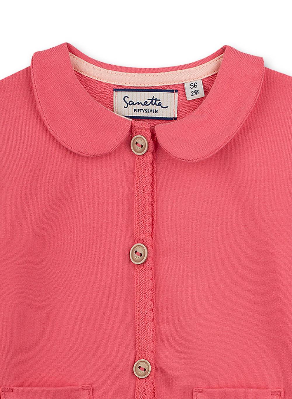 Sanetta Mädchen-Sweatjacke Pink Free Bird