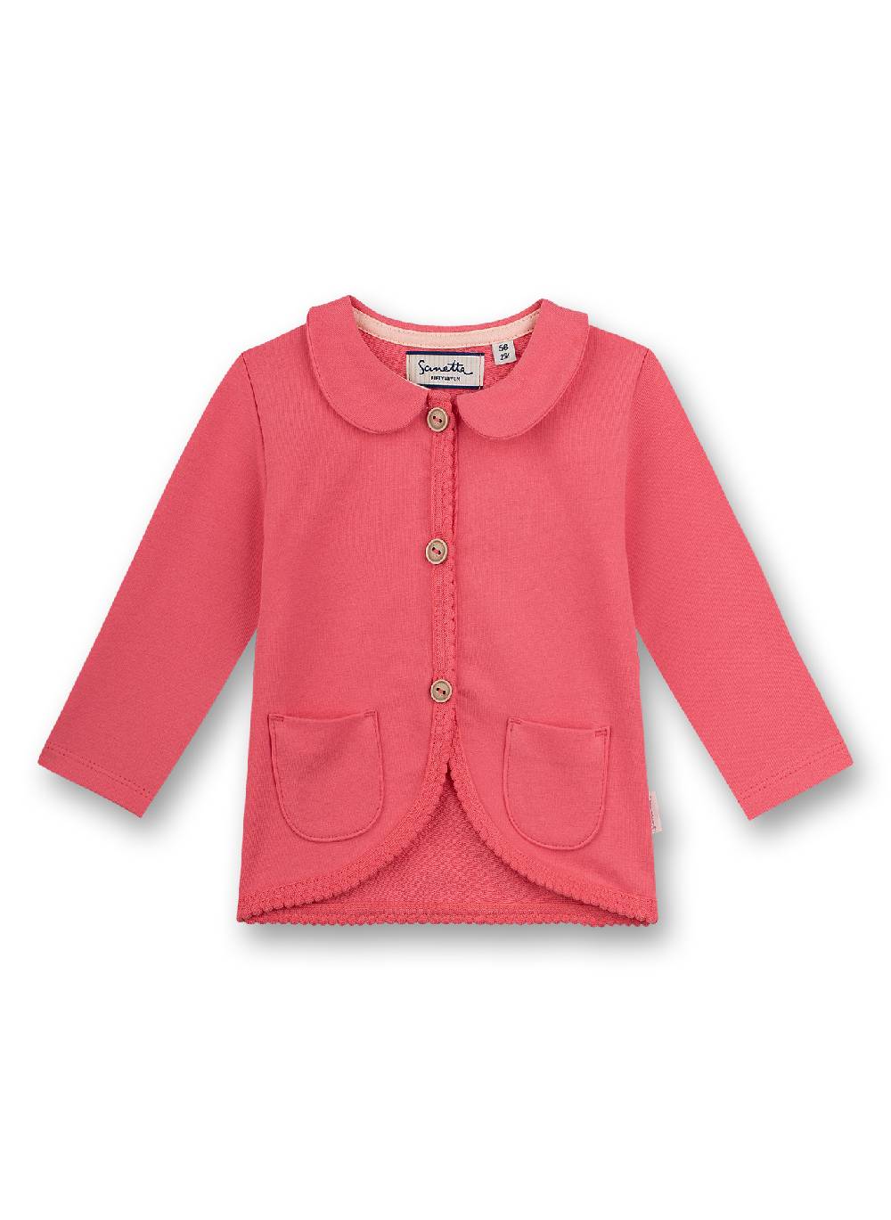Sanetta Mädchen-Sweatjacke Pink Free Bird