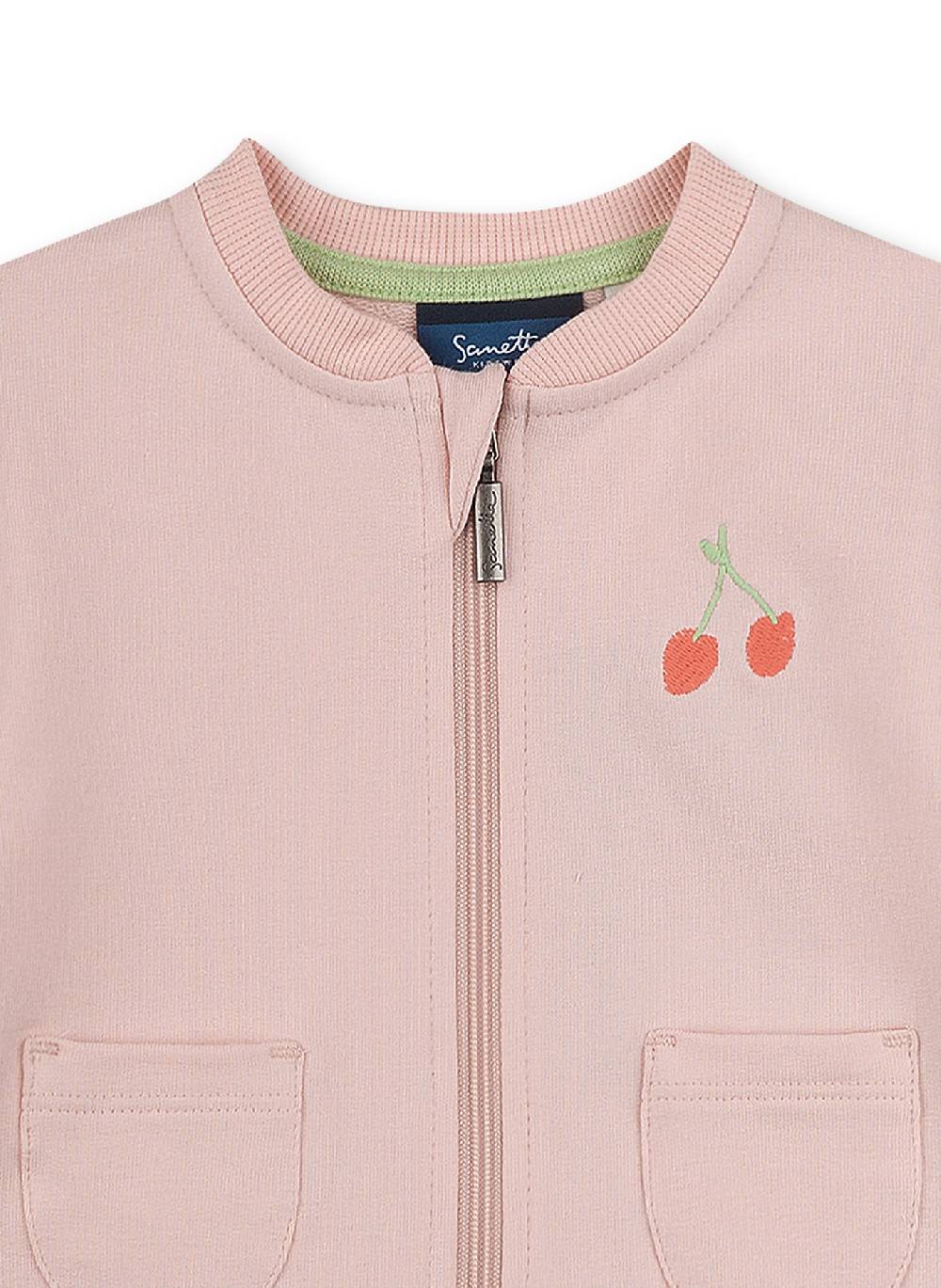 Sanetta Mädchen-Sweatjacke Rosa Fresh Fruits