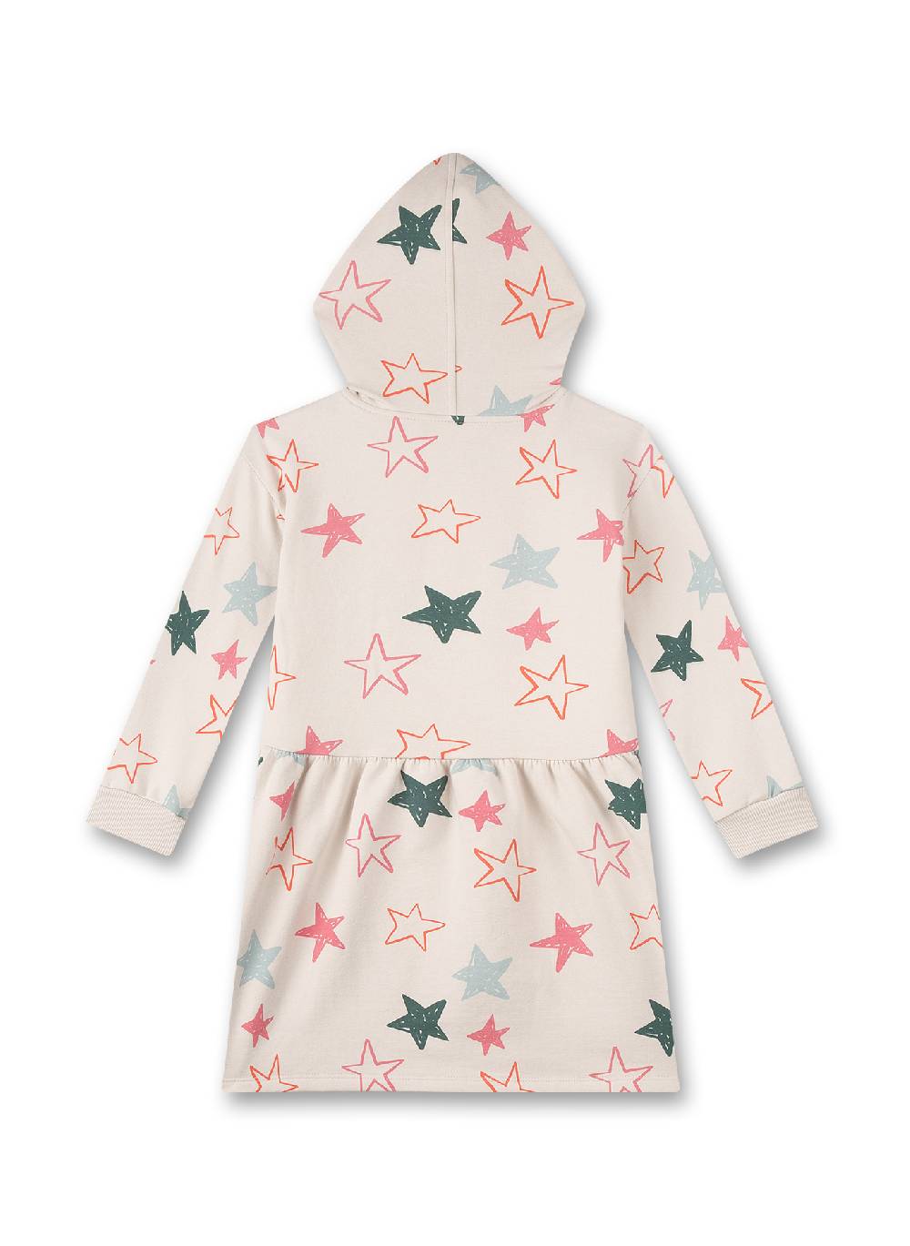 Sanetta Mädchen-Sweatkleid Mit Kapuze Beige