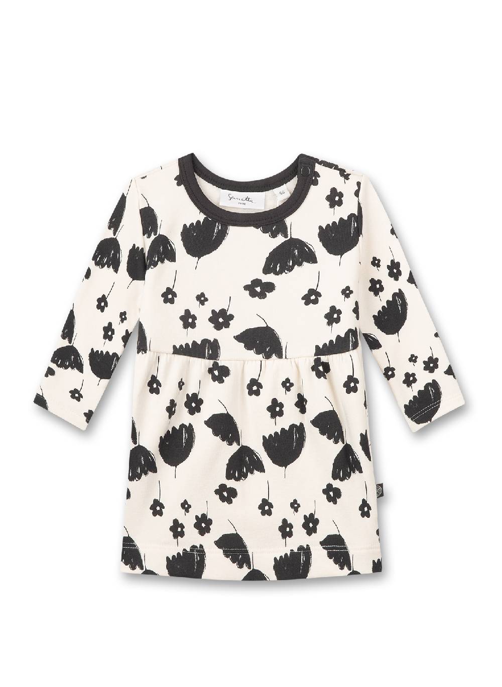 Sanetta Mädchen-Sweatkleid Off-White