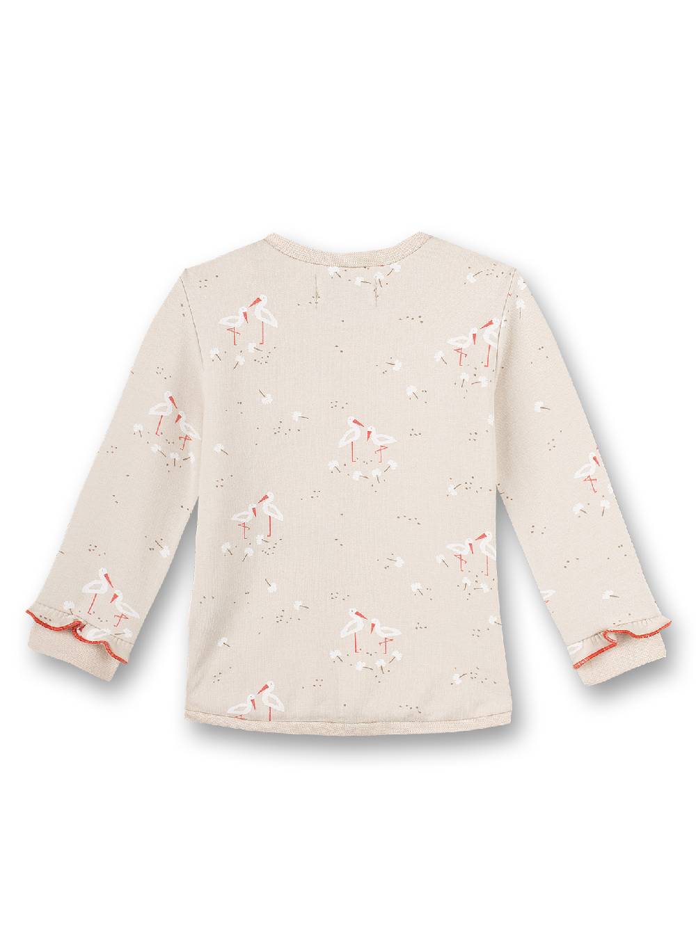 Sanetta Mädchen-Sweatshirt Beige Family Stork
