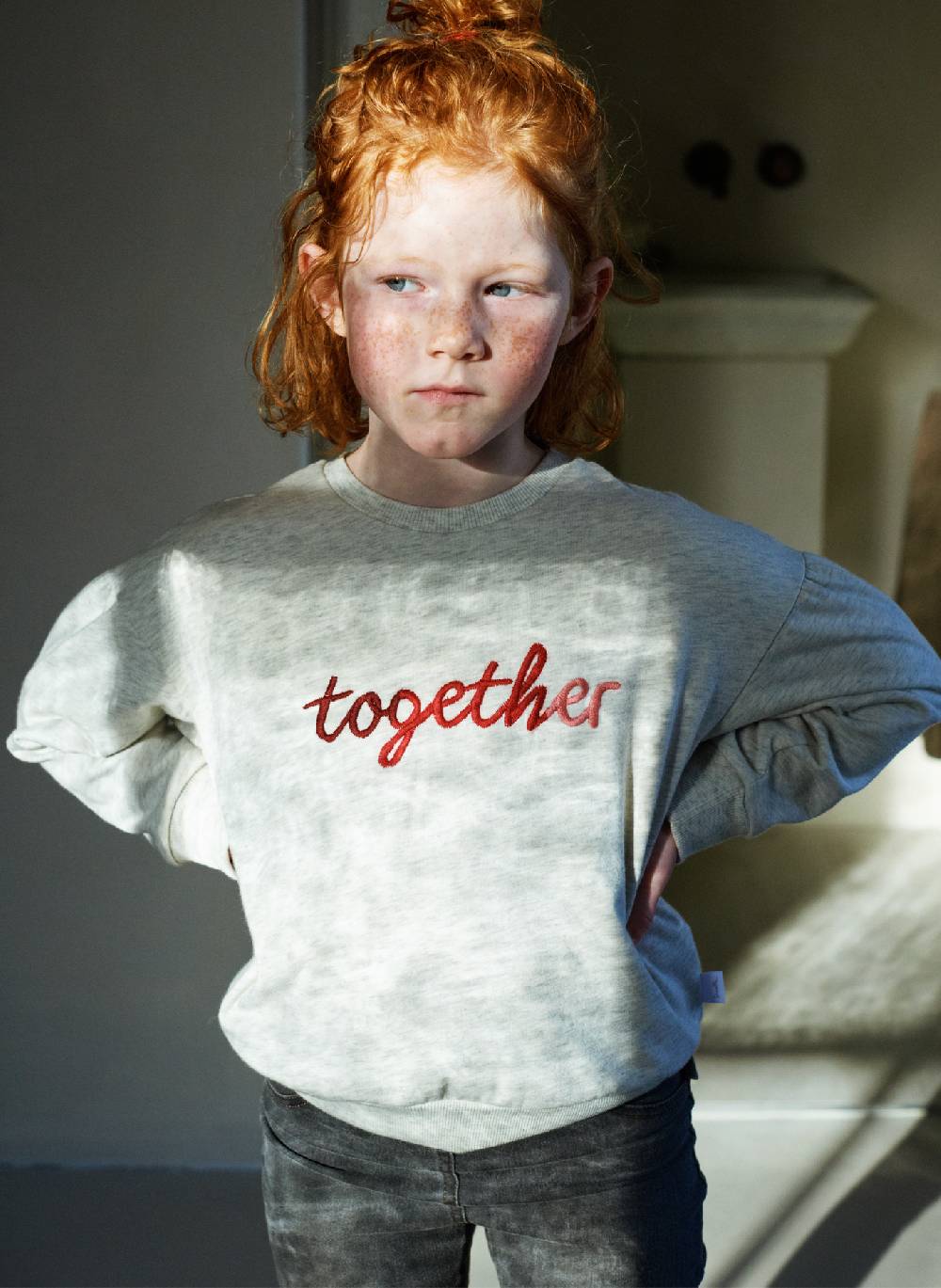 Sanetta Mädchen-Sweatshirt Beigemelange