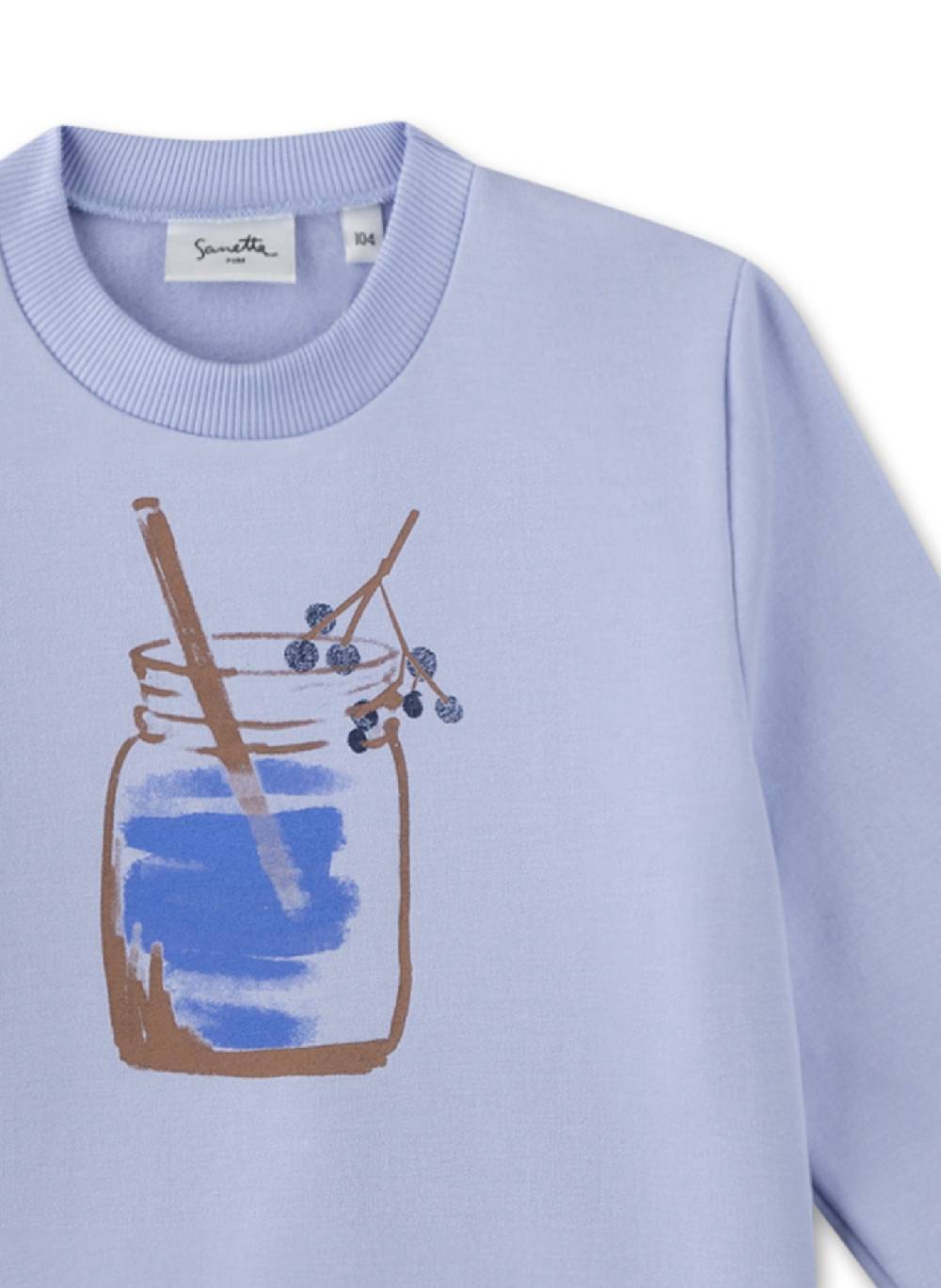 Sanetta Mädchen-Sweatshirt Blau