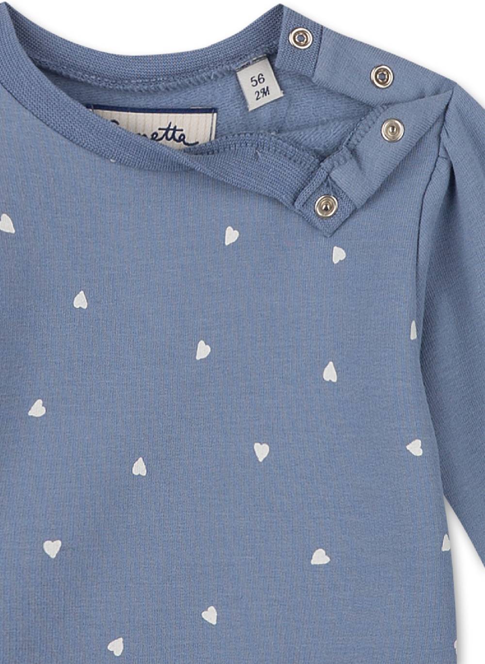 Sanetta Mädchen-Sweatshirt Blau Little Spikes