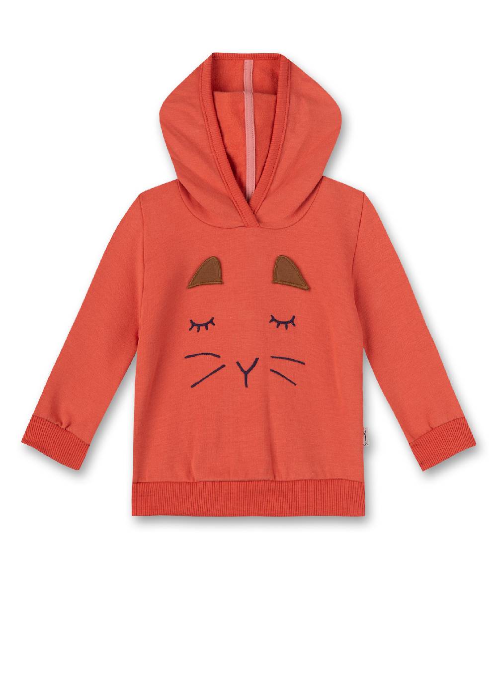 Sanetta Mädchen-Sweatshirt Orange Sweet Squirrel