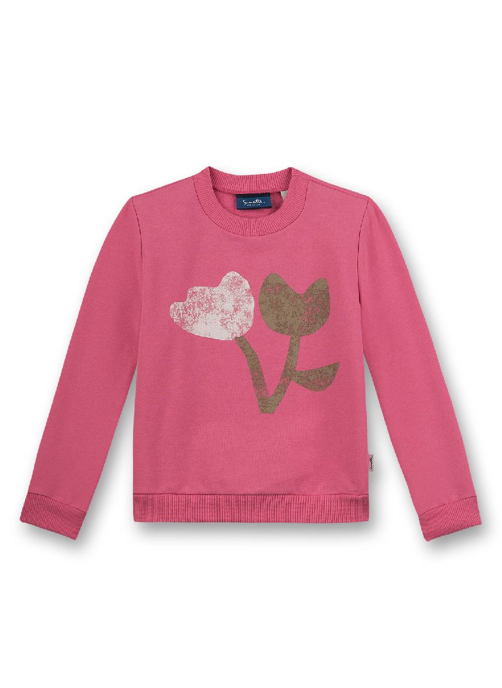Sanetta Mädchen-Sweatshirt Pink Flower