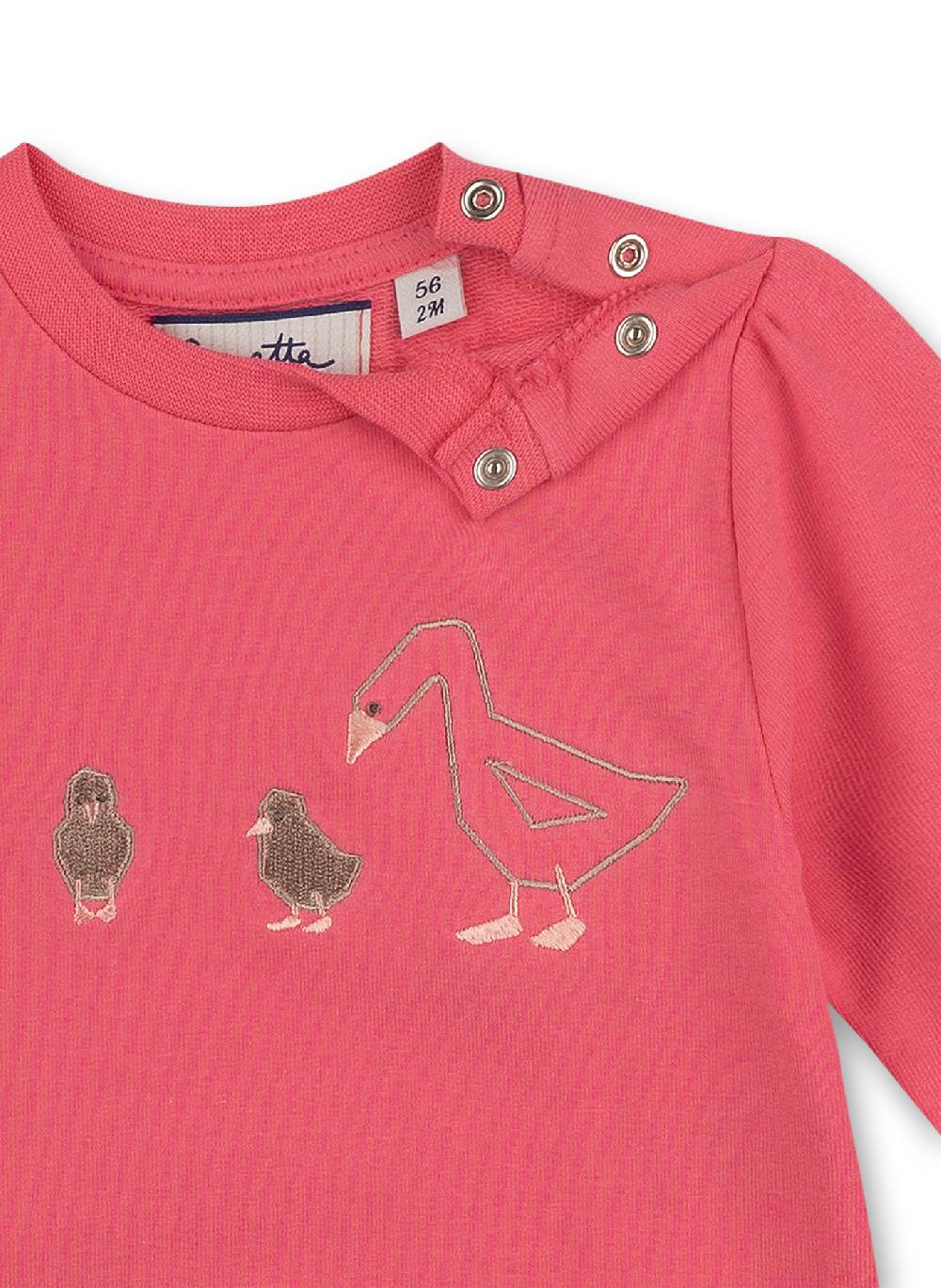 Sanetta Mädchen-Sweatshirt Pink Free Bird