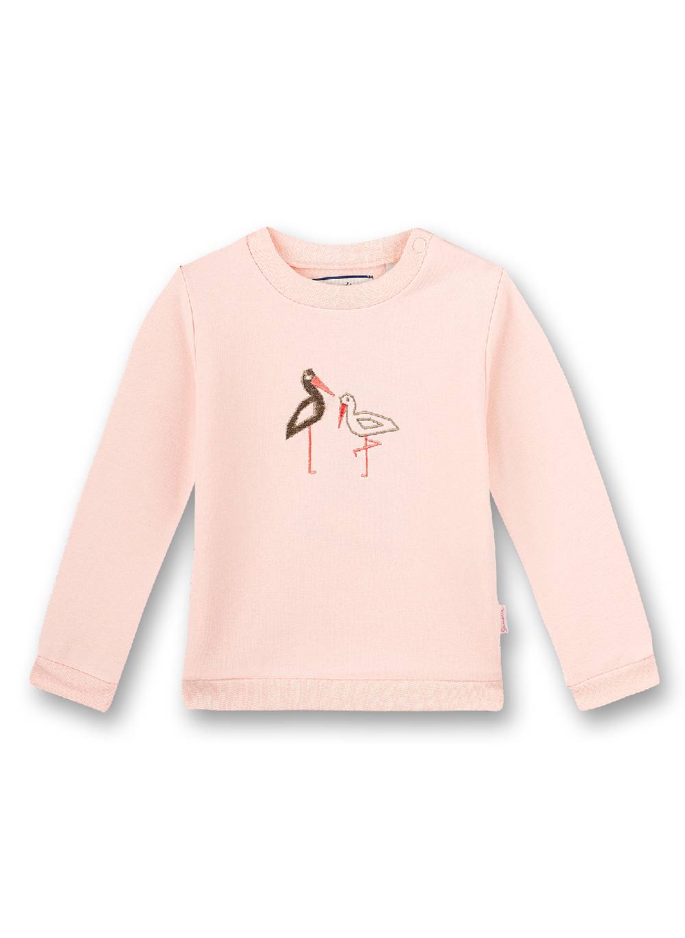 Sanetta Mädchen-Sweatshirt Rosa Family Stork