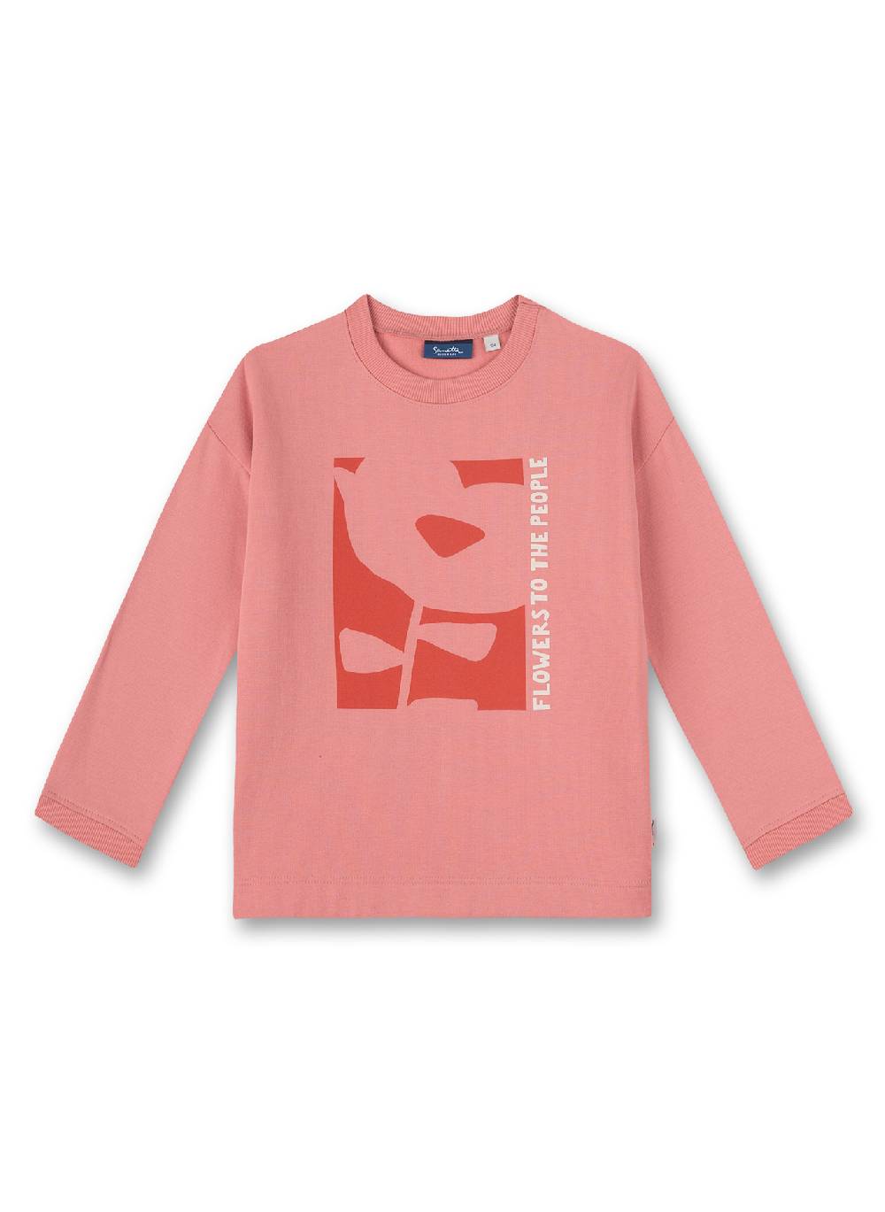 Sanetta Mädchen-Sweatshirt Rosa Flowers for You
