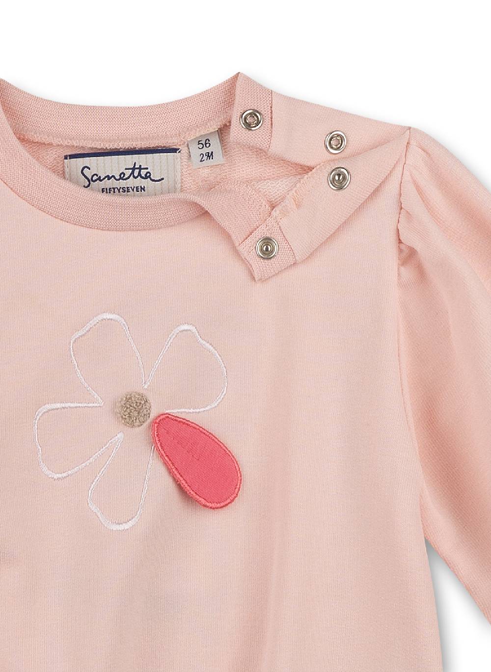 Sanetta Mädchen-Sweatshirt Rosa Free Bird