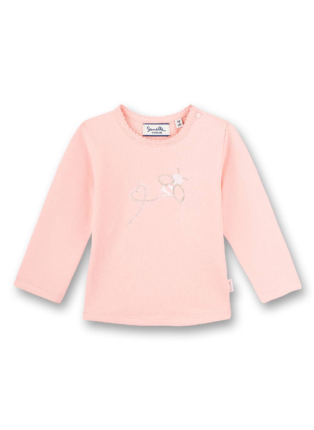 Sanetta Mädchen-Sweatshirt Rosa Honey Bee